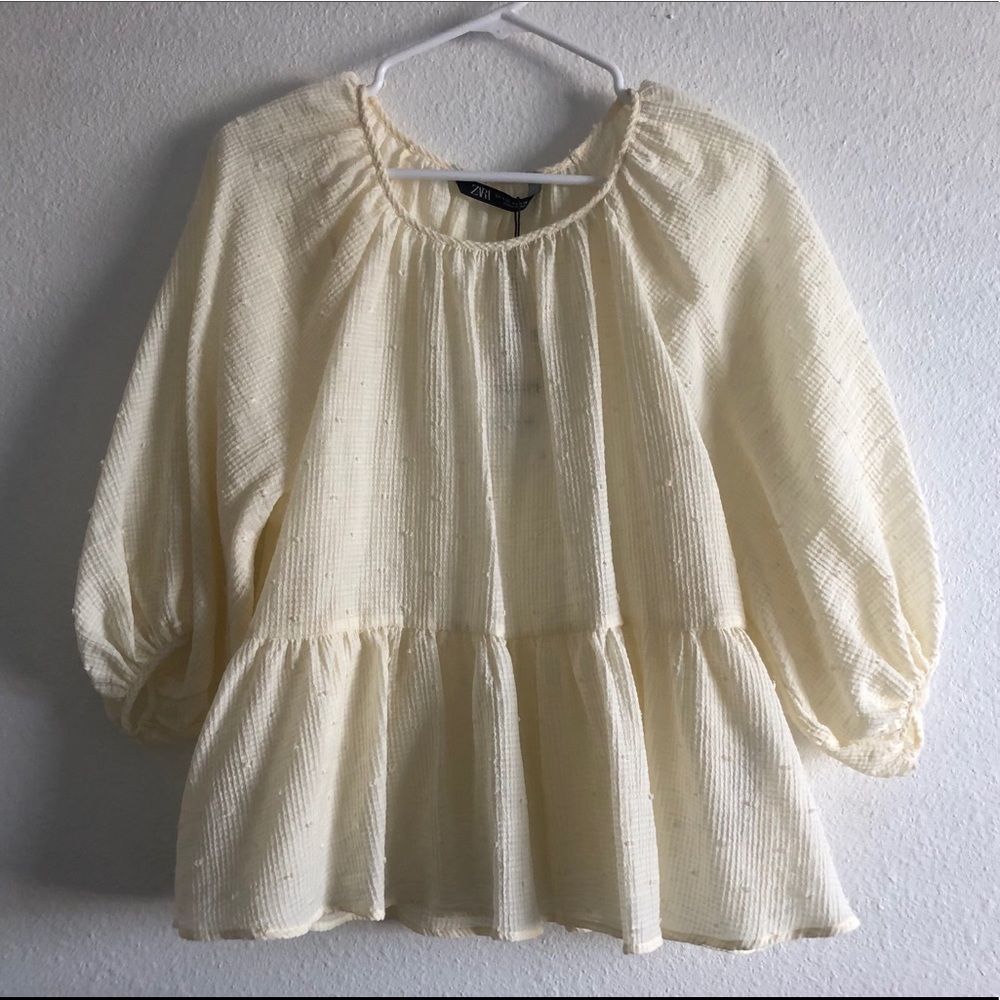 Zara peplum blouse